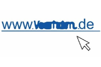 Eine unkenntliche Webadresse mit einem Mauszeiger daneben.