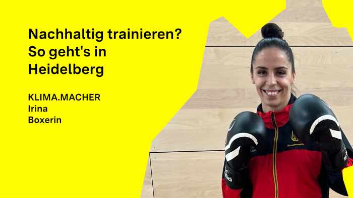 Olympia-Stützpunkt Heidelberg: Boxerin Irina Schönberger trägt Boxhandschuhe und lächelt in die Kamera.