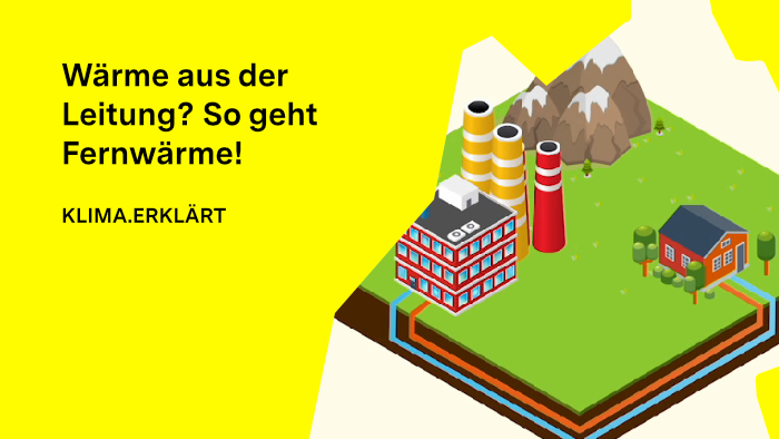 Infografik zur Funktionsweise von Fernwärme