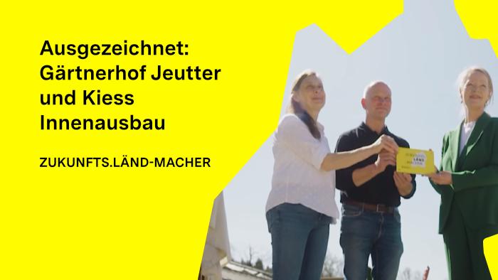 Plakette der Auszeichnung ZUKUNFTS.LÄND.MACHER.